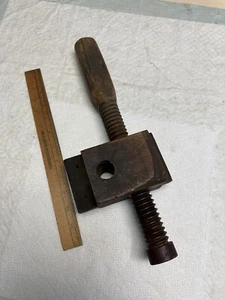 Antique Wood Wooden Turn Screw Vice Clamp Device Parts - Picture 1 of 11