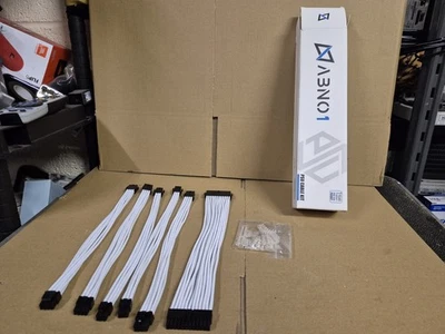 Gaming PC PSU Power Supply Unit extension Cable For GPU PSU Motherboard White - Image 1 of 4