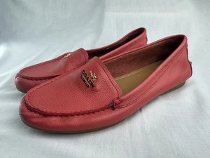 COACH Marley Driver Loafers -Bright Salmon-Women’s Size 9.5 - Picture 1 of 8