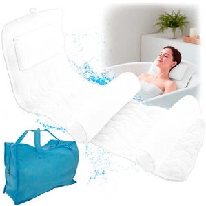 Cuscino e tappetino da bagno ergonomico per tutto il corpo con rete d'aria 5D - cuscino spa per vasca da bagno per - Foto 1 di 11