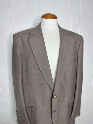 Blazer vintage Stafford marrón tostado con botones dorados - Para hombre 44R - Hecho en EE. UU. Foto 1 de 4