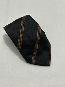 Stefano Ricci Herren Luxus 100 % Seide Krawatte Schwarz Braun Streifen 65 Zoll - Bild 1 von 7