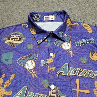 Arizona Diamondbacks Shirt Mens Extra Large 25th Anniversary Hawaiian SGA 2023 - Image 1 of 4