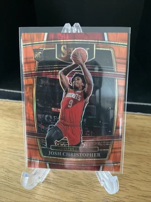 2021-22 Panini Select #48 Josh Christopher Rookie Orange Flash Prizms Rockets - Image 1 of 2