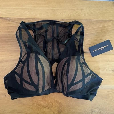 Marlies Dekers 幻觉主义者聚拢文胸 36B 黑色 — 第 1/4 张图片