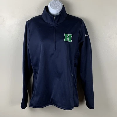 Nike Golf Jacket Womens XL Black 1/4 Zip Fleece Tour Performance Embroidered “H” - Image 1 of 4