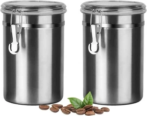1.8L Food Storage Container with Lids for Grounds Coffee Beans Tea Flour Sugar - Picture 1 of 20