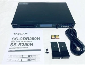 TASCAM SS-CDR250N Solid-State Recorder w/ Latest FW + 2x 128GB SDXC Cards - Picture 1 of 20