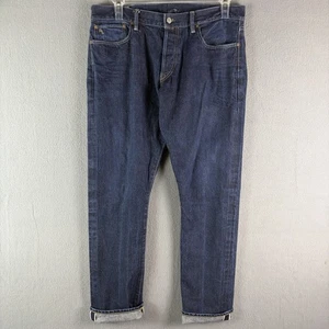 Polo Ralph Lauren Selvedge Jeans Sullivan Slim Straight Size 36x32 Indigo Denim - Picture 1 of 10