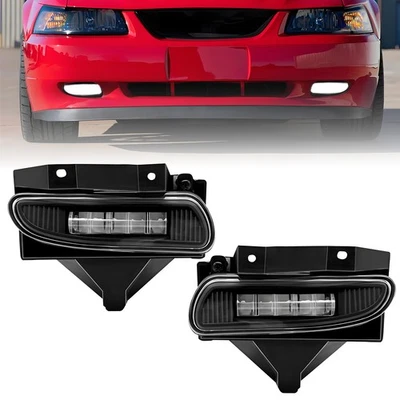 Luces antiniebla LED transparentes para Ford Mustang 1999 2000 2001 2002 2003 2004 Foto 1 de 4