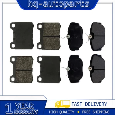 Front Rear Brake Pad Set fits 1984-1989 Mercedes-Benz 190D - Image 1 of 4