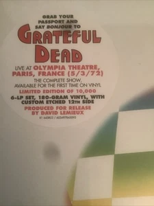 Olympia Theater, Paris, Frankreich 5.3.72 von The Grateful Dead Sealed Mint Boxset - Bild 1 von 2