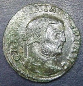 GALERIUS MAXIMIANUS, BI NUMMUS, 307-308 CE. EMPEROR WHO DESPISED HIS OWN PEOPLE  - Picture 1 of 12
