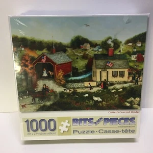 Bits & Pieces Cutter's Covered Bridge 1000 Pce Jigsaw Puzzle New/Sealed Stocks  - Picture 1 of 8