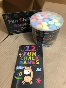 Veledryn Sidewalk Chalk Bucket for Kids, Non Toxic Washable Chalk Sets ~ - Picture 1 of 7