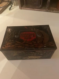 Rare Antique Tin Lithographed Childs Tackle Box with original lift out tray 1920 - Picture 1 of 16