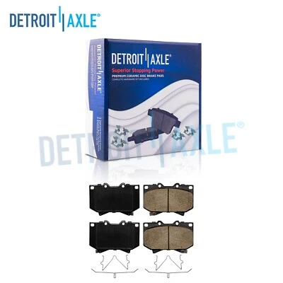Juego de pastillas de freno delanteras cerámicas de 4,7" para Toyota Sequoia Tundra 2000 2001 2002 2003 Foto 1 de 4