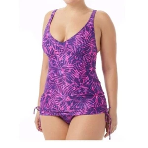 $79.99 FUNDA CUELLO EN V PARA MUJER MONACO TYR, TRAJE DE BAÑO, púrpura, talla 14 - Imagen 1 de 11