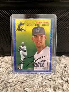 2023 Topps Chrome Platinum - Blue Diamond Refractor #172 Eury Perez /199 (RC) - Picture 1 of 2