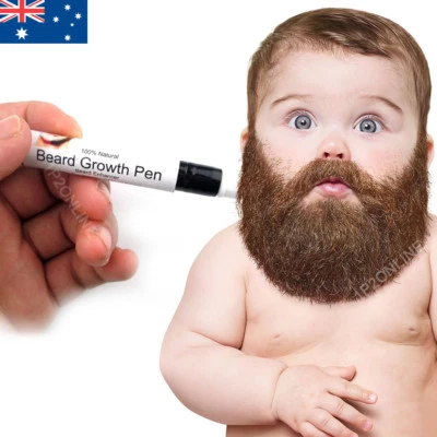 x3 Growth Pen Receding Hair Loss Treatment Beard/Facial/Head Oil Pen Ginseng DHT - Image 1 of 4