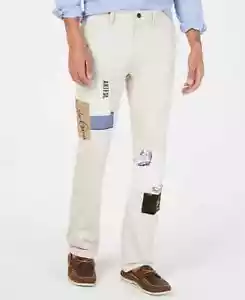 Club Room Pantalone Uomo Scribbles Sereno Beige 40 X 30 - Foto 1 di 1