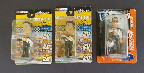 Tony Stewart 3 Bobblehead Lot: Bobble Dobbles Series 5,6 & Forever Collectibles Cover