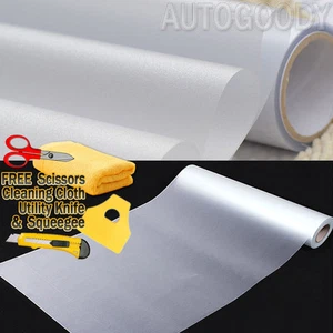 Frosted Glass Film Static Cling Office Bedroom Bathroom Home Window Tint - Picture 1 of 30