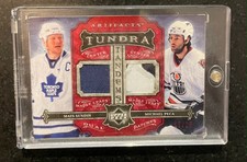 Mats Sundin - Peca - 2006-07 Artifacts Tundra Tandems Dual Patch /25 Maple Leafs