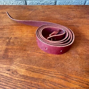 WEAVER LATIGO BURGUNDER LEDER CINCH RIEMEN WESTERN 1-1/2 ZOLL X 72" HORSE TACK  - Bild 1 von 6