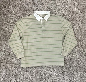 Stripe Rugby Polo Long Sleeve By GAP 100% Cotton - Picture 1 of 3