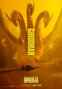 Godzilla King Of Monsters Ghidorah Movie Poster 24X36 inches - Picture 1 of 1