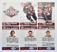 2008-09 KHL Dinamo Riga Matte Pick a Player Card