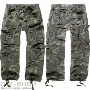 BRANDIT HOSE PURE VINTAGE WOODLAND NEU CARGOHOSE LANG BW ARMY STYLE OUTDOOR HOSE - Bild 1 von 1