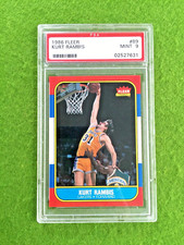 Kurt Rambis 1986 FLEER PSA 9 CARD JERSEY #31 LAKERS 1986 Fleer KURT RAMBIS psa 9