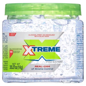 Xtreme Pro-Expert Hair Styling Gel, Unisex, 35.27 oz Jumbo Clear Jar - Picture 1 of 5
