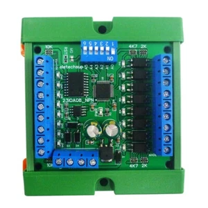 DC12V 24V 8 CANALES NPN entrada 300MA relé de estado sólido salida de comando de E/S Modbus Rtu - Imagen 1 de 8