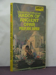 1st,w label signed by auth,Hadon of Ancient Opar,Philip Jose Farmer(1974)DAW 100 - Picture 1 of 5