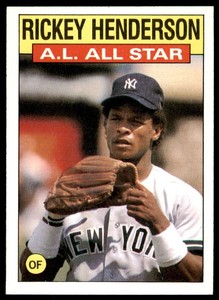 1986 Topps Rickey Henderson #716