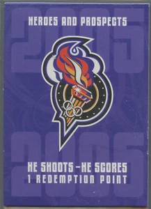 2005-06 In the Game Heroes and Prospects Olympics 1 PT Redemption card - Picture 1 of 2