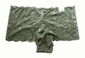 Cacique Lane Bryant Army Green Lace Cheeky Short Panties 18/20 - Picture 1 of 1