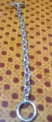 Brazalete Hermes Paris Cadena De' Ancre Plata de Ley 925 18 Eslabones 7.5 Pulgadas Foto 1 de 4
