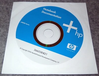 2004 HP Notebook Documentation Disc | NEW & UNUSED | Series zd8000 - Image 1 of 2