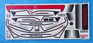 Vintage (HPI 9121 + 9122) Honda NSX Decal / 9121 - 22x10cm / 9122 - 11x10cm - Picture 1 of 2