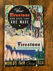 Vintage 1934 Firestone Tires World's Fair Booklet