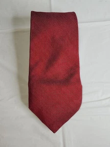 Claiborne Red Tie White Dots T33 - Picture 1 of 6