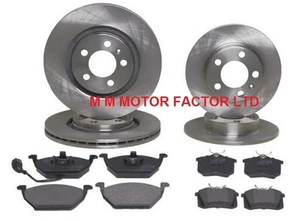 FOR VW Polo 9N 2001 on 1.2,1.4,1.6,1.8 & 1.9 TDi Front & Rear Brake Discs & Pads - Picture 1 of 1