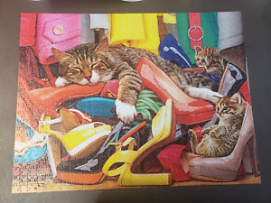 Buffalo Games - Closet Cats Design by Steve Read- 750 Piece Jigsaw Puzzle