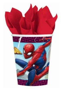 Spider-Man Webbed Wonder Paper Cups Spiderman Birthday Party Supplies 9 oz 8 Ct - Picture 1 of 1