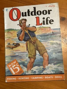 Outdoor Life 1935 Vintage Magazin Juli Outdoor Jagd Angeln Führer - Bild 1 von 11