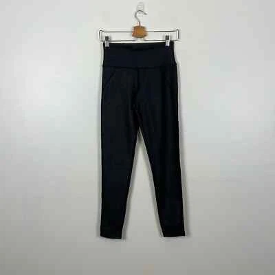 Leggings Betsey Johnson Imitación Cuero Negro Brillante Mujer M Performance Brillo Foto 1 de 4